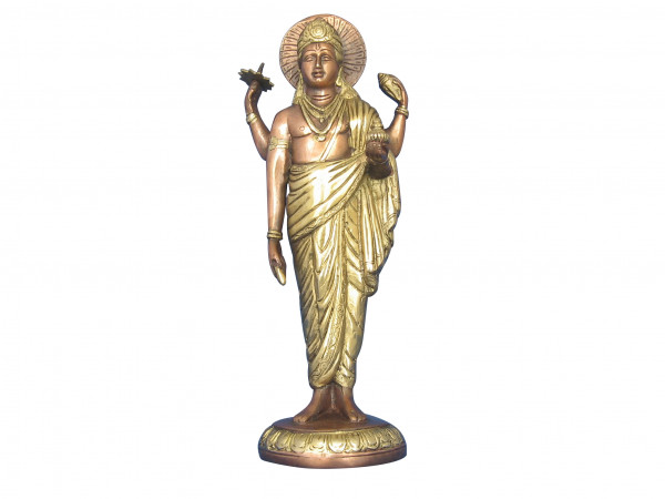 Dhanwantari Messingfigur ca. 32 cm